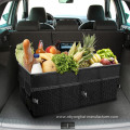 Collapsible car boot organizer